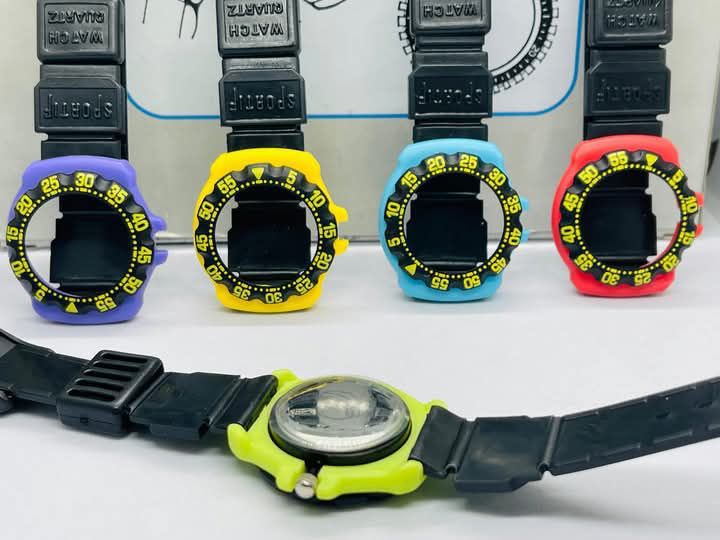 5-in-1 Kids Colorful Analog Watch Set
