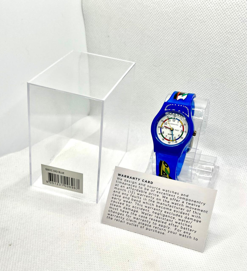 Giordano Kids Watch Dark Blue Silicone Strap - For Boys