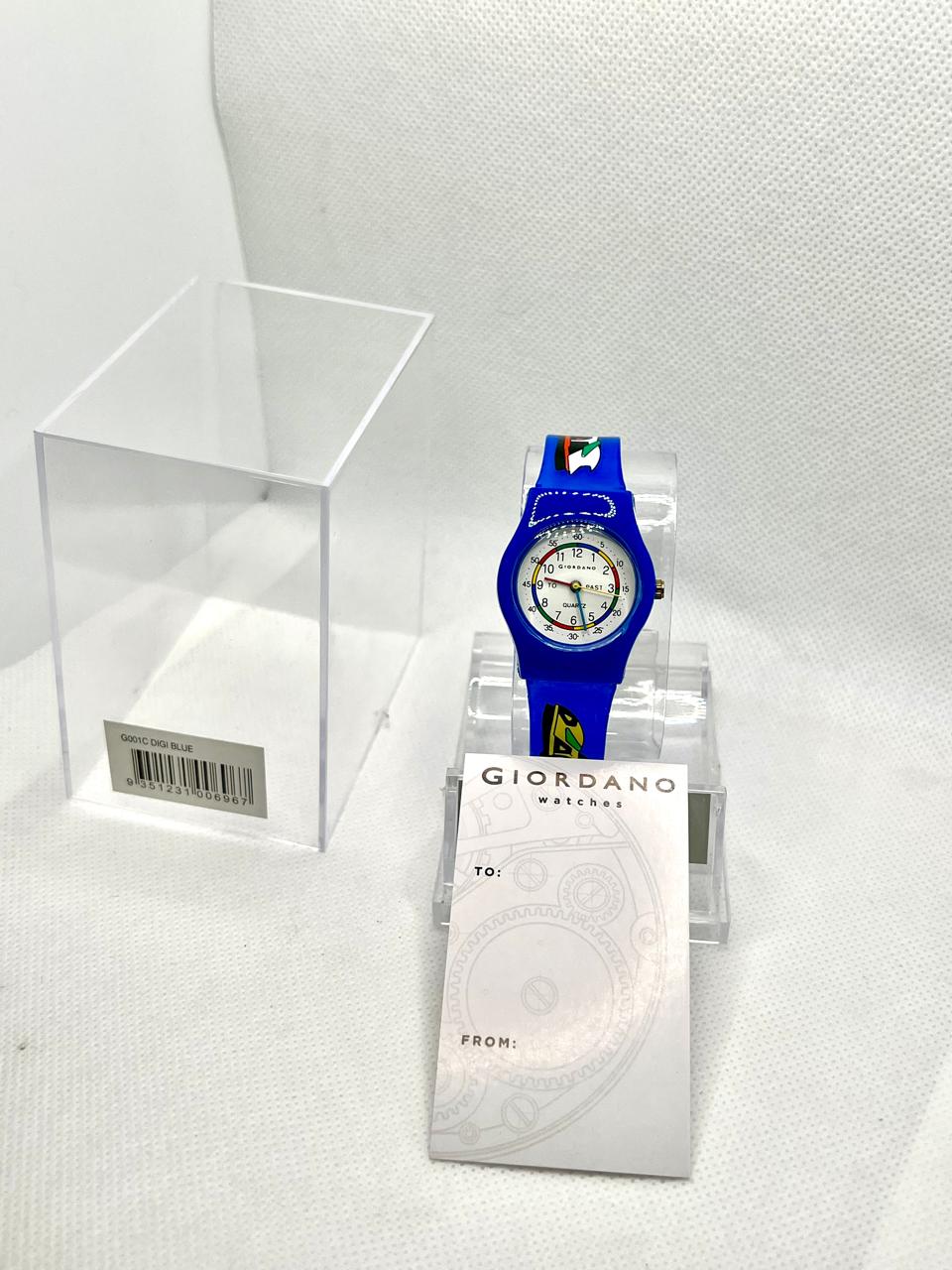 Giordano Kids Watch Dark Blue Silicone Strap - For Boys