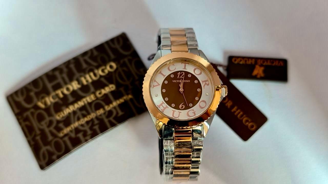 Rose Gold Two Tone with Brown Dial