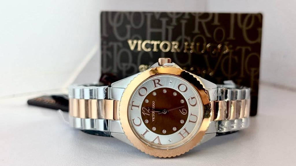 Rose Gold Two Tone with Brown Dial