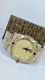 Victor Hugo Gold Dial Gold Chain Watch