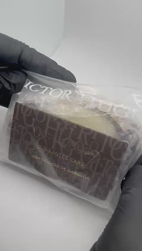 Victor Hugo Black Dial with Gold Chain